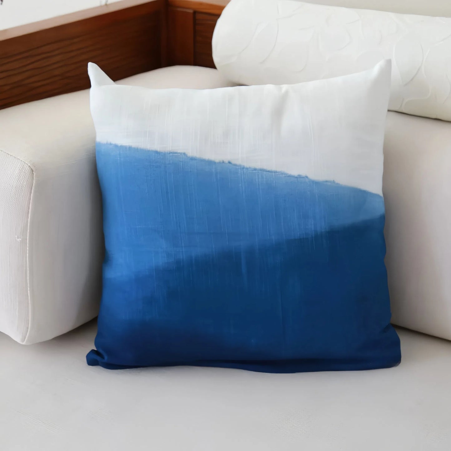 Handmade Indigo Plant-Dyed Pillow Cover