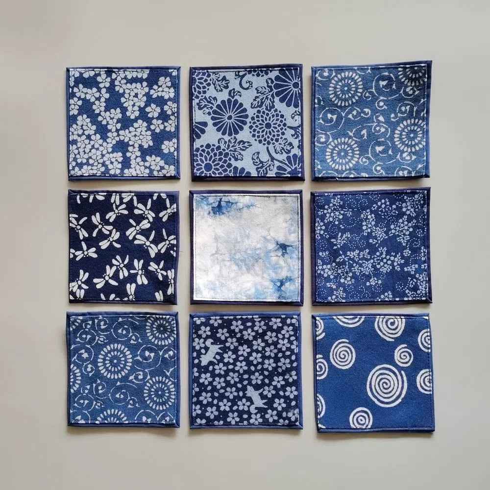 Handmade Tie-Dye Coaster Floral Pattern Collection