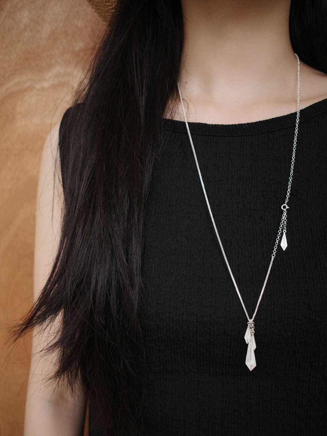 Handcrafted Miao Filigree Silver Necklace – “Silver Drape”