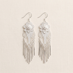 Indigo Cascade Fringe Earrings