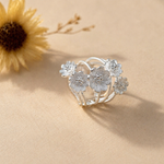 Five Blossom Kinetic Ring