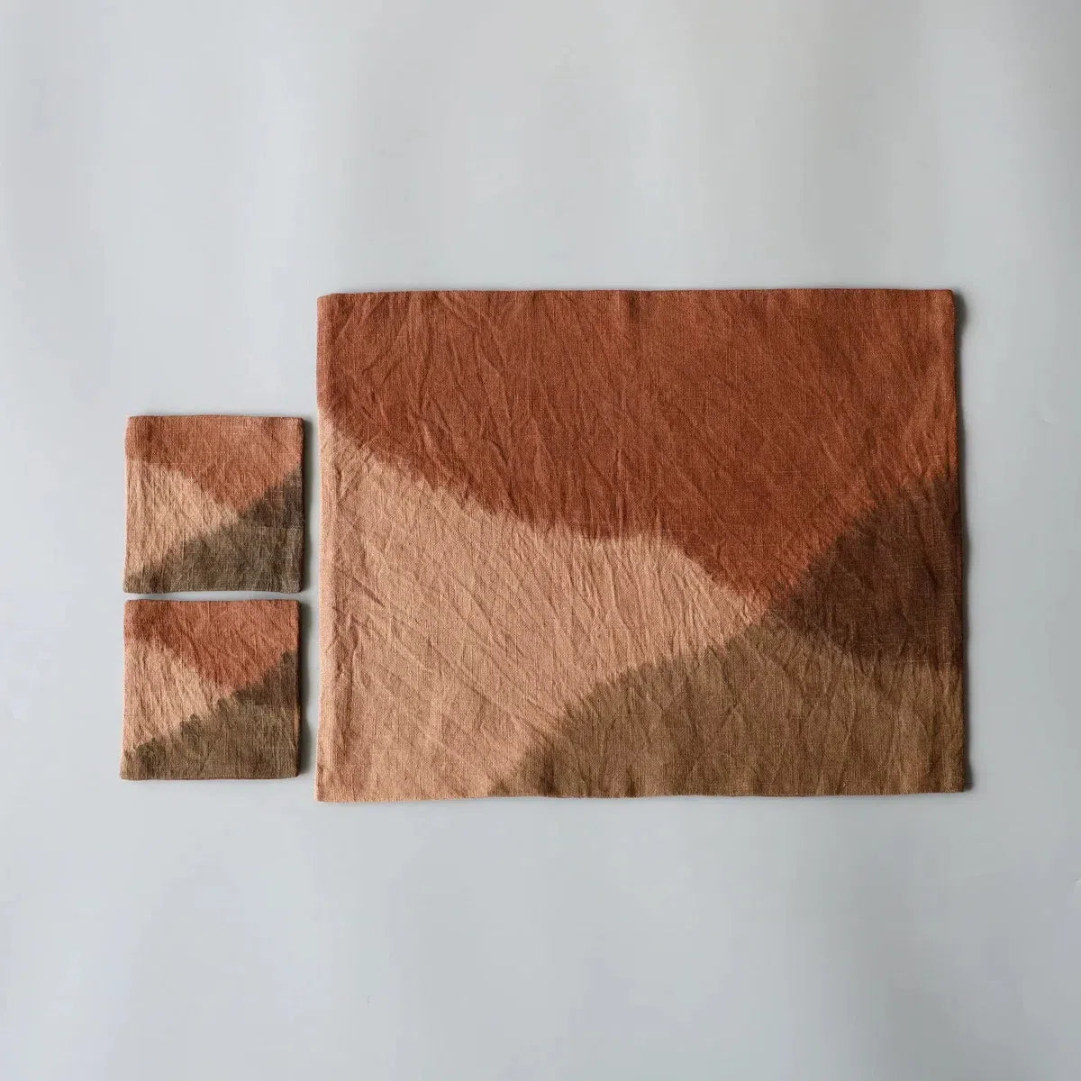 Handmade Square Tie-Dye Tea Mat Set