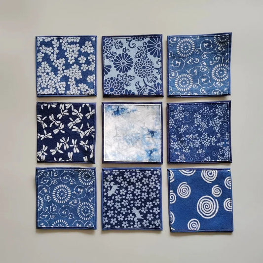 Handmade Tie-Dye Coaster Floral Pattern Collection