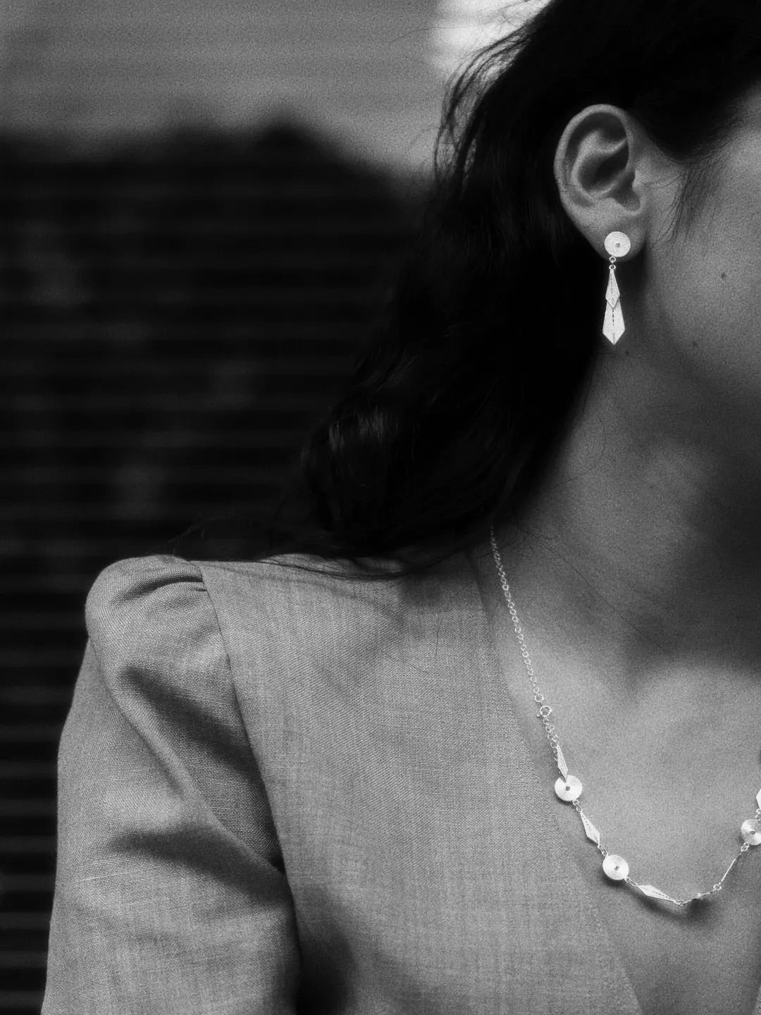 Necktie Stud Earrings