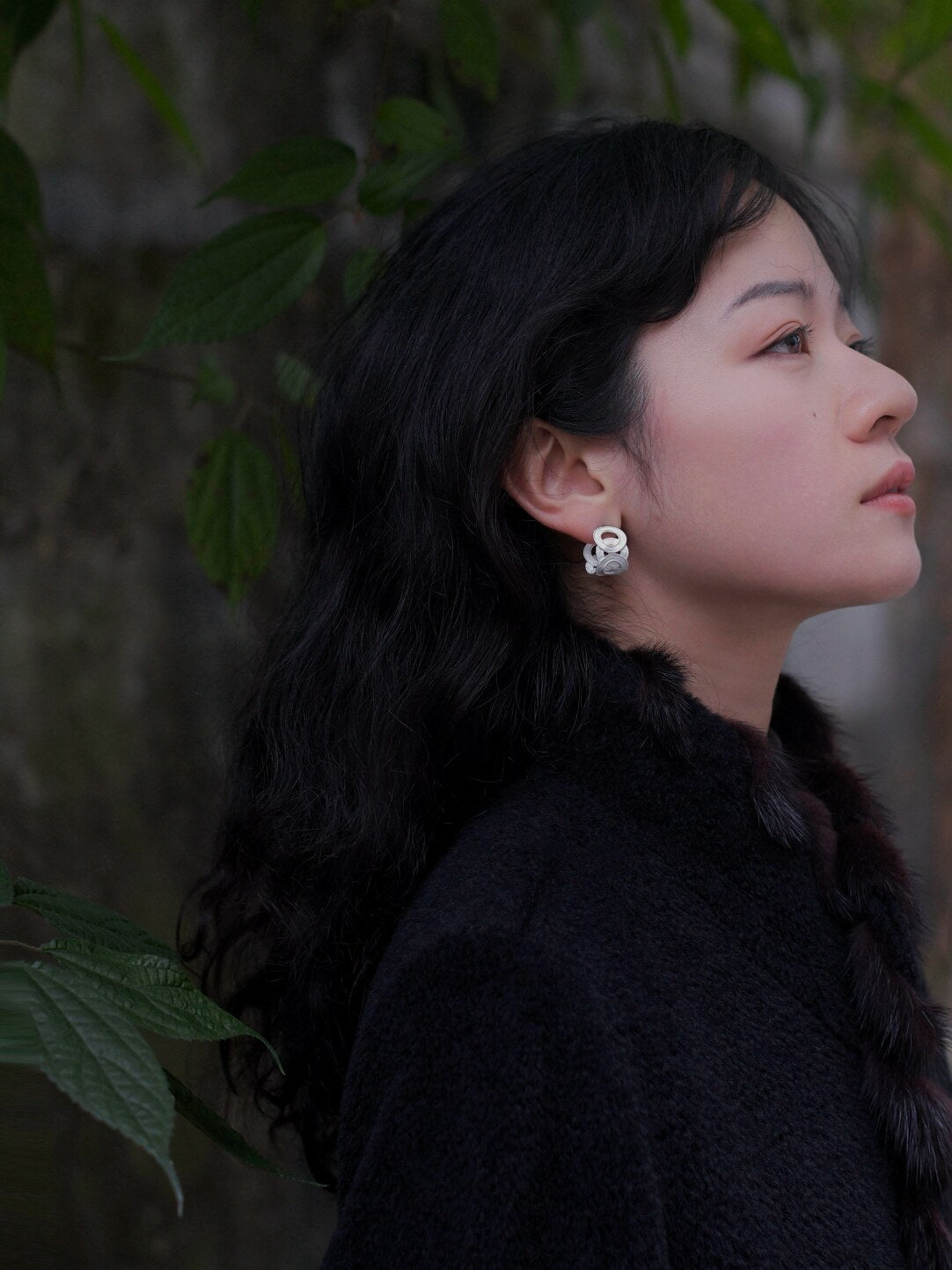 Layer Hoop Earrings from Atelier Azuree Quan Series