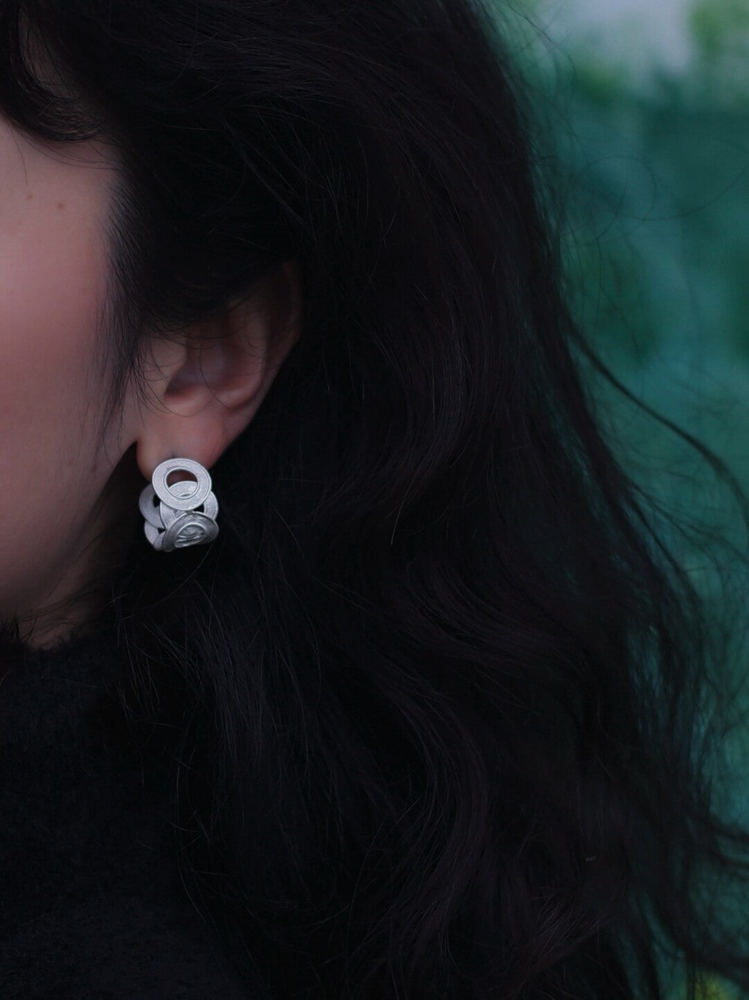 Layer Hoop Earrings from Atelier Azuree Quan Series