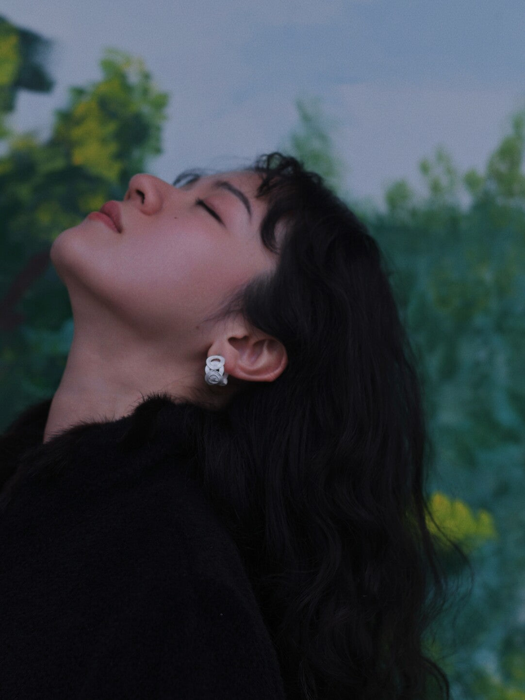 Layer Hoop Earrings from Atelier Azuree Quan Series