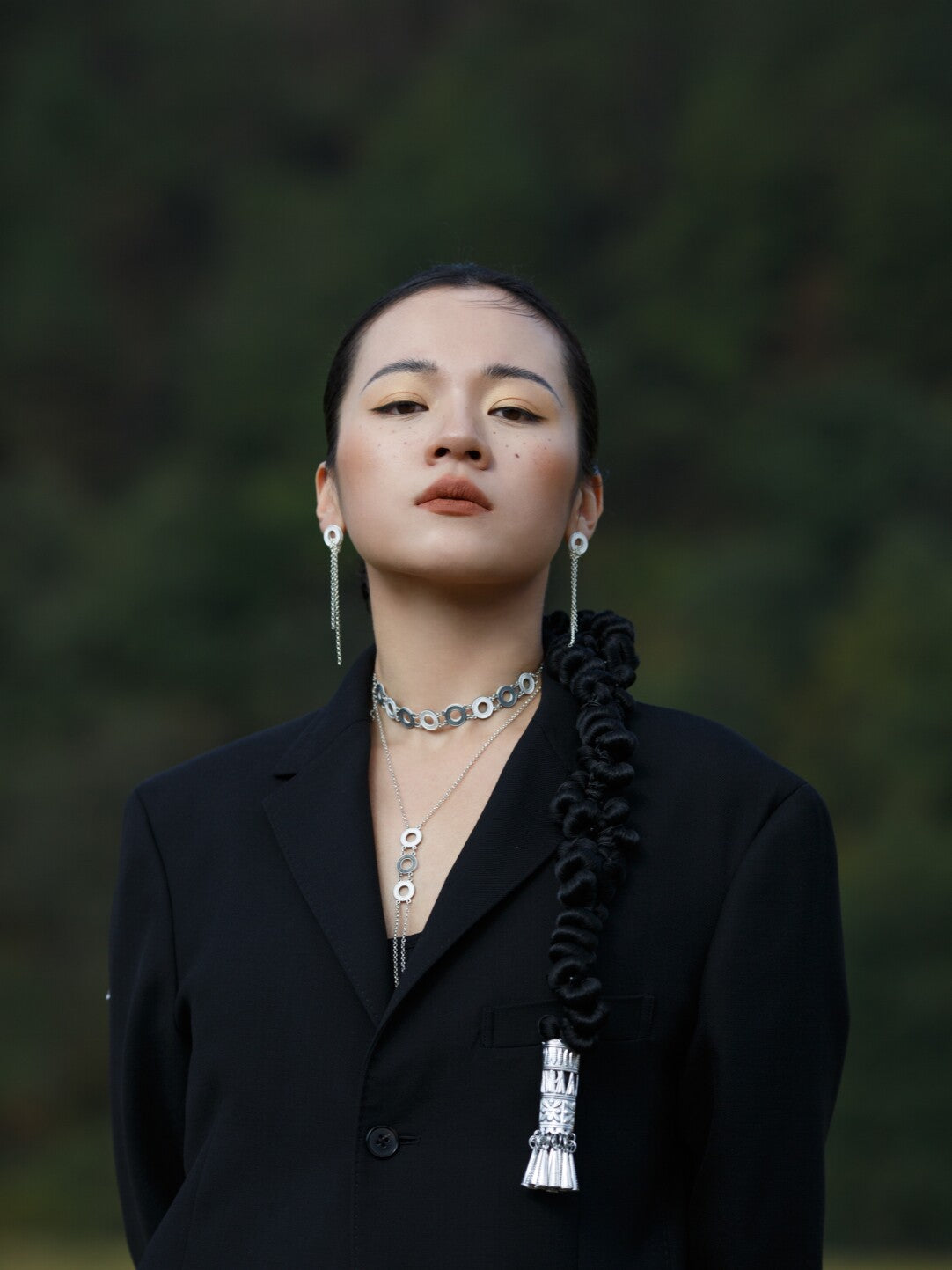 Layer Stud Earrings from Atelier Azuree Quan Series