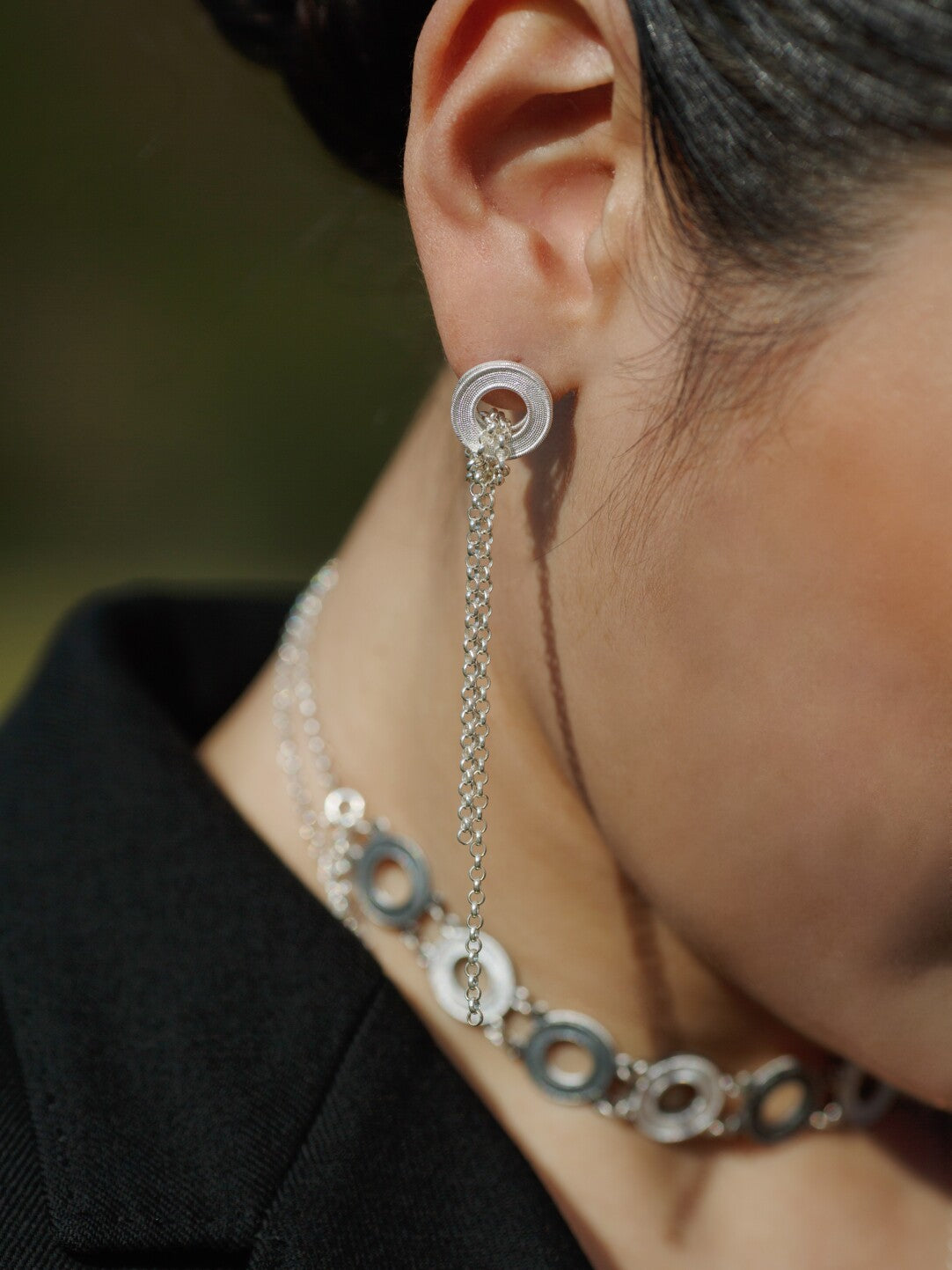 Layer Stud Earrings from Atelier Azuree Quan Series