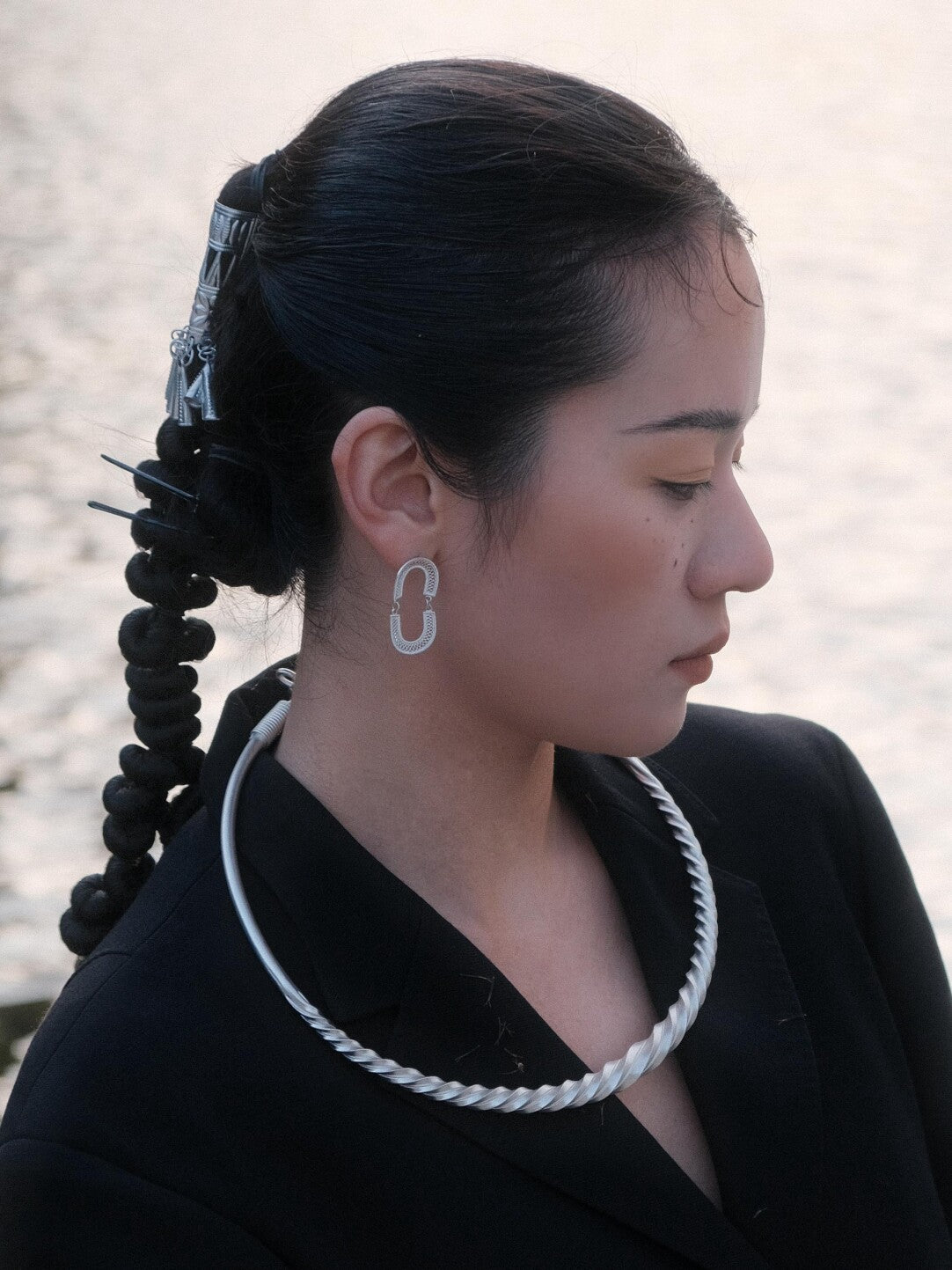Zero Stud Earrings from Atelier Azuree Quan Series