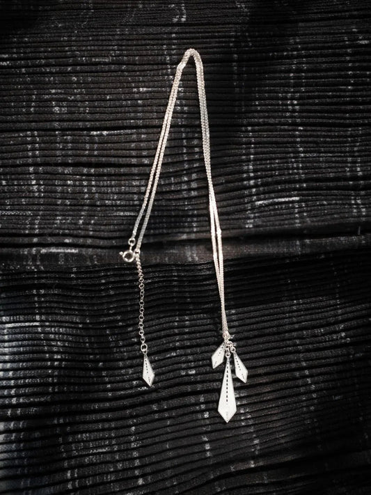 Handcrafted Miao Filigree Silver Necklace – “Silver Drape”