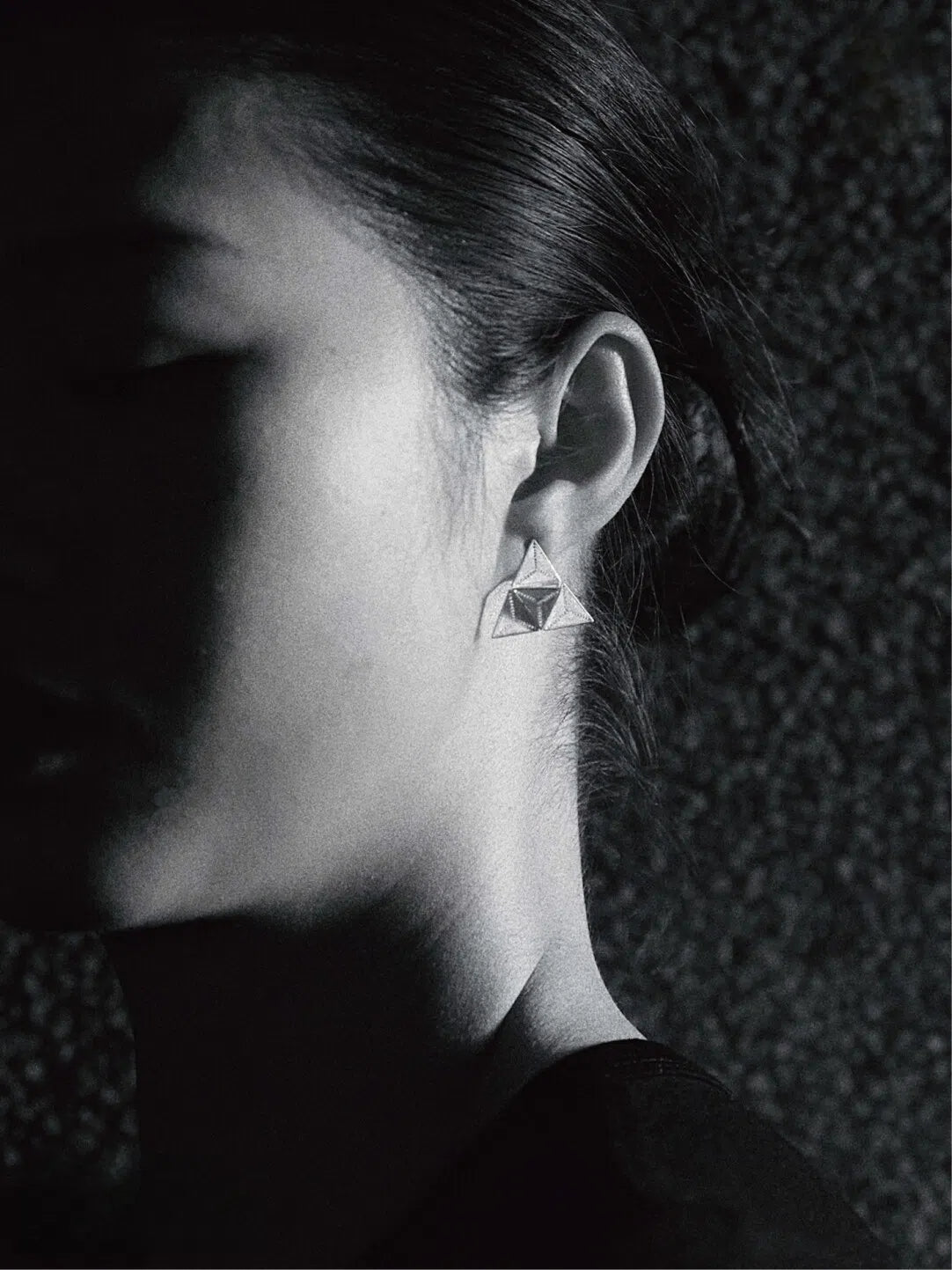Triangle Stud Earrings from Atelier Azurée 2025 Collection