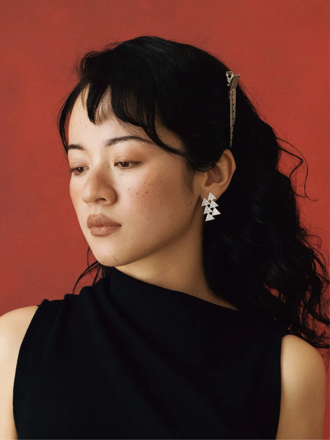 Handcrafted Miao Filigree Silver Earrings – “Arrow”