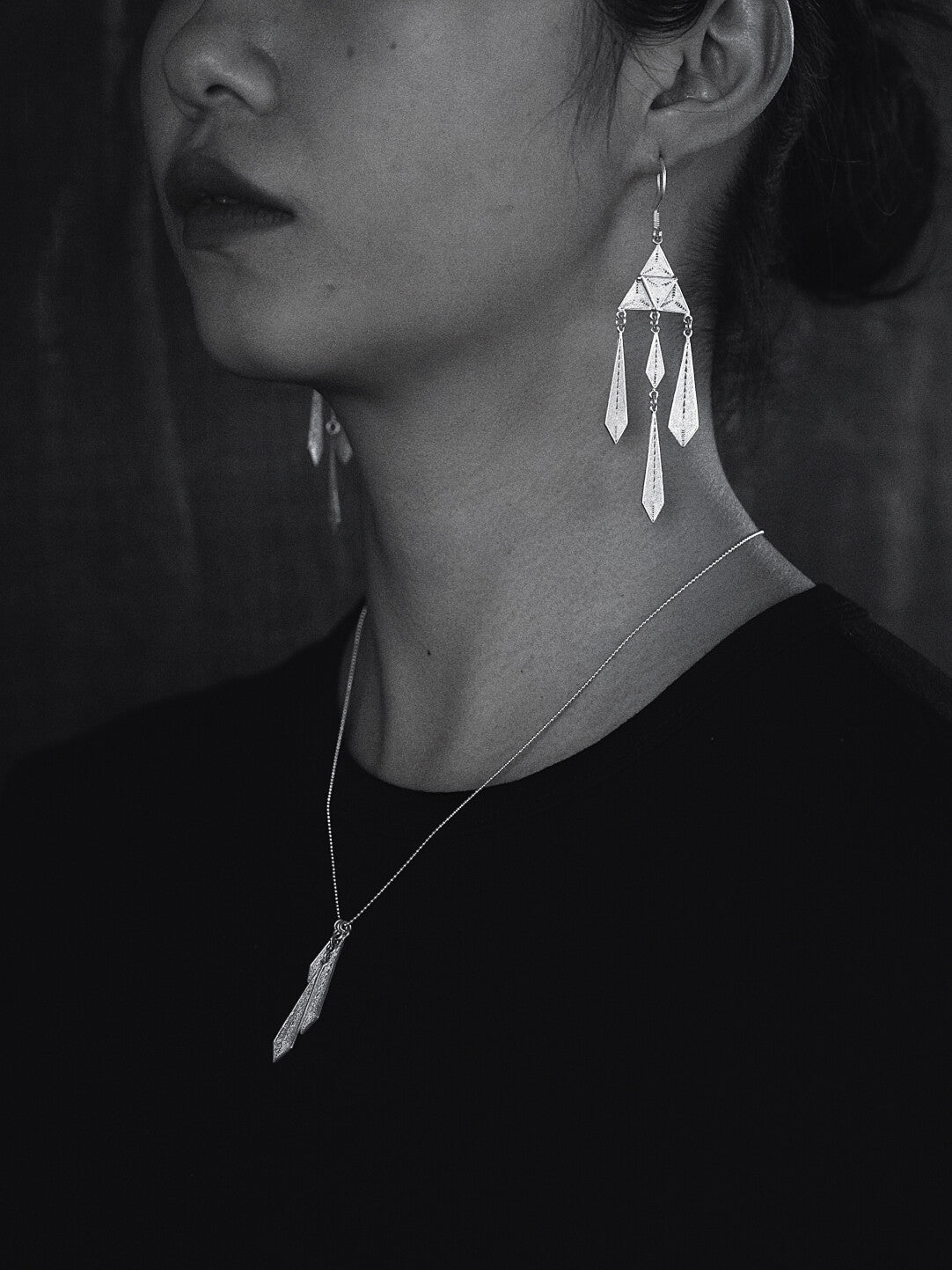 Handcrafted Miao Filigree Silver Necklace – “Silver Drape”