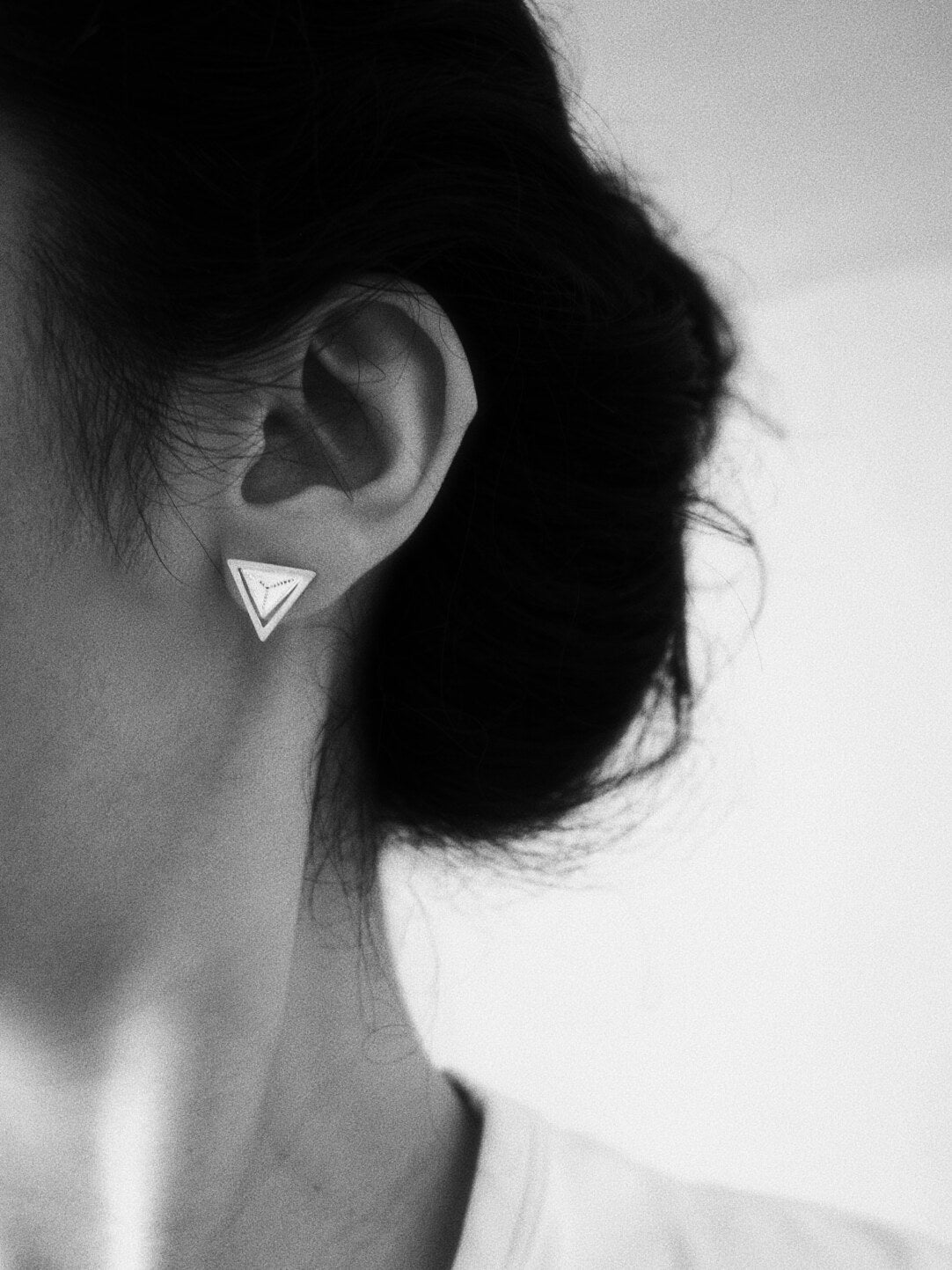 Handcrafted Miao Filigree Silver Earrings – “Window Fold”