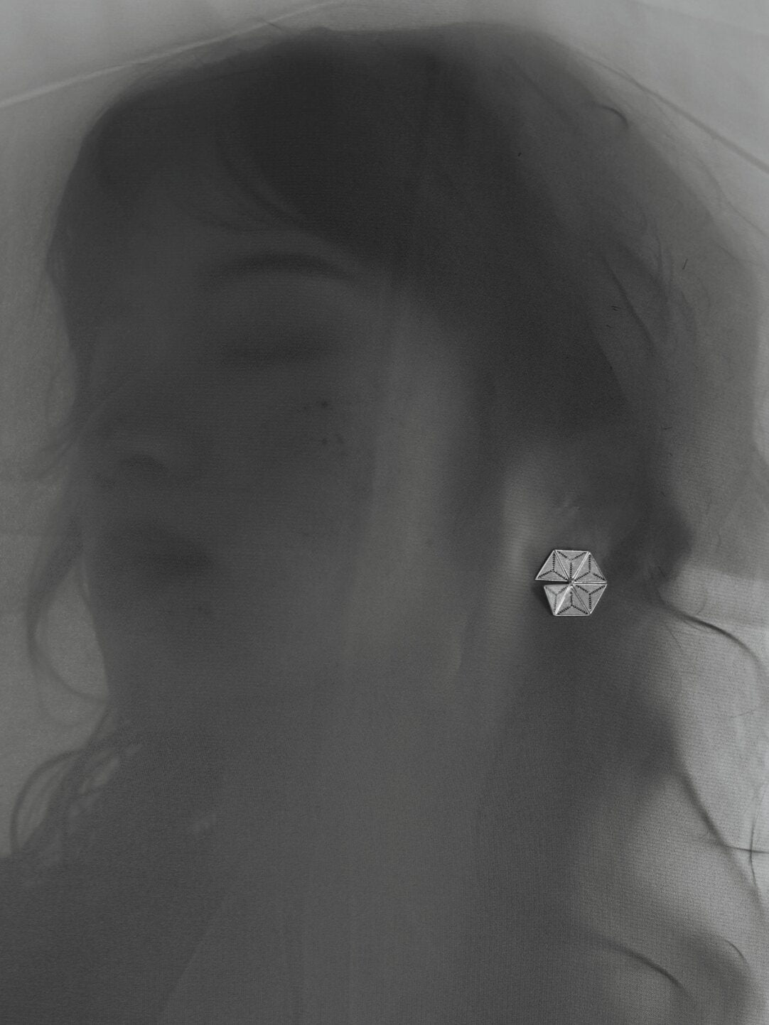 Snowflake Stud Earrings from Atelier Azurée 2025 Collection