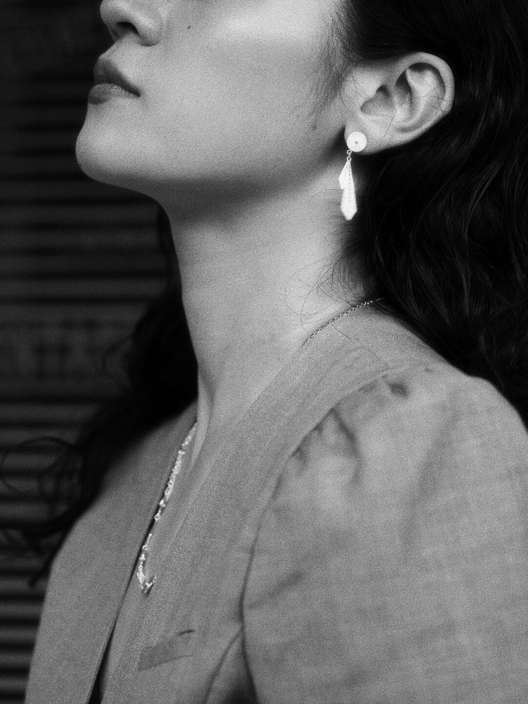 Necktie Stud Earrings from Atelier Azurée 2025 Collection