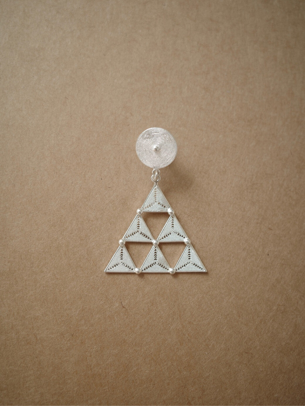 Handcrafted Miao Filigree Silver Earrings – “Homage to Kandinsky”