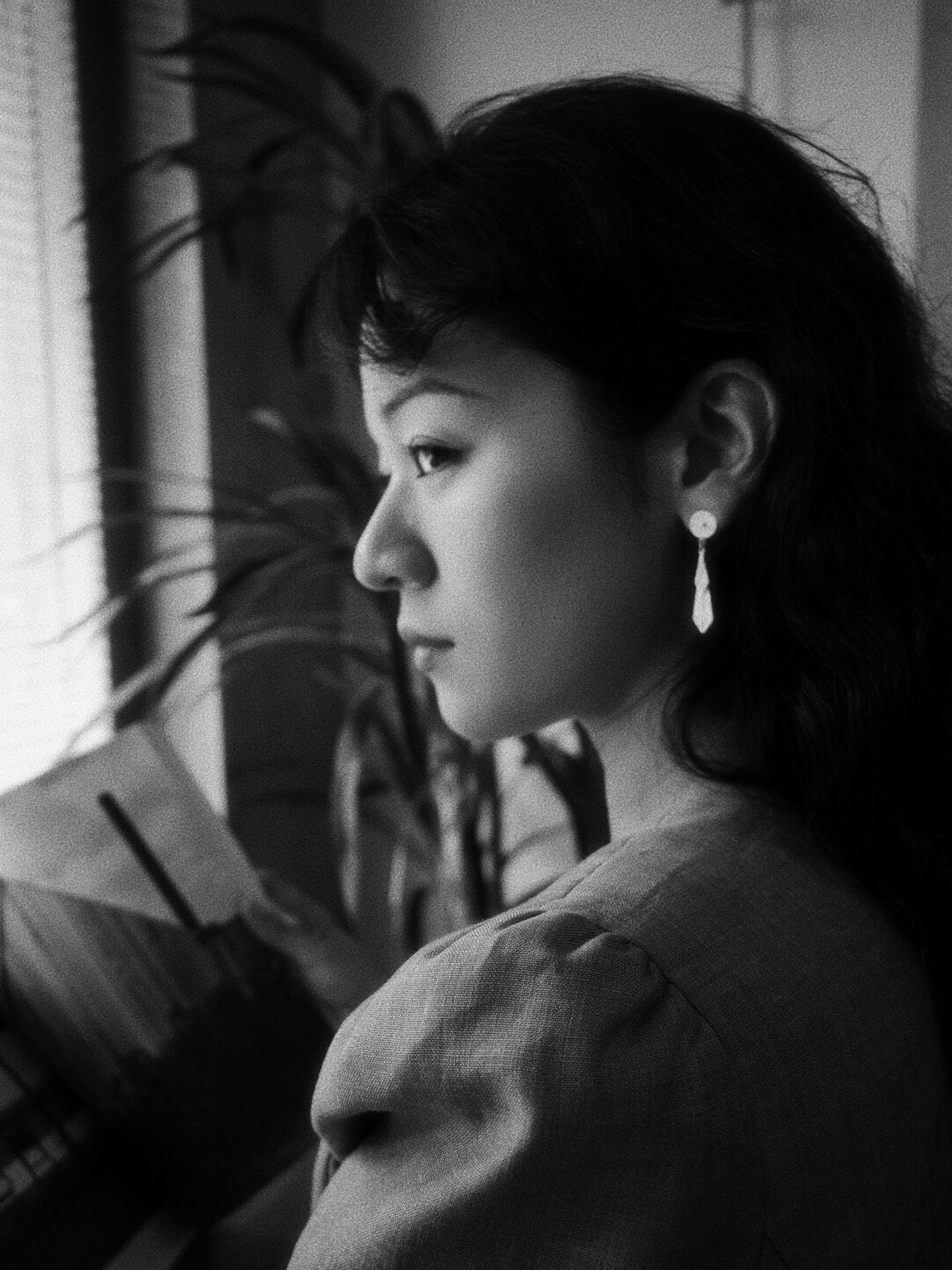 Handcrafted Miao Silver Earrings – “Silver Tie”