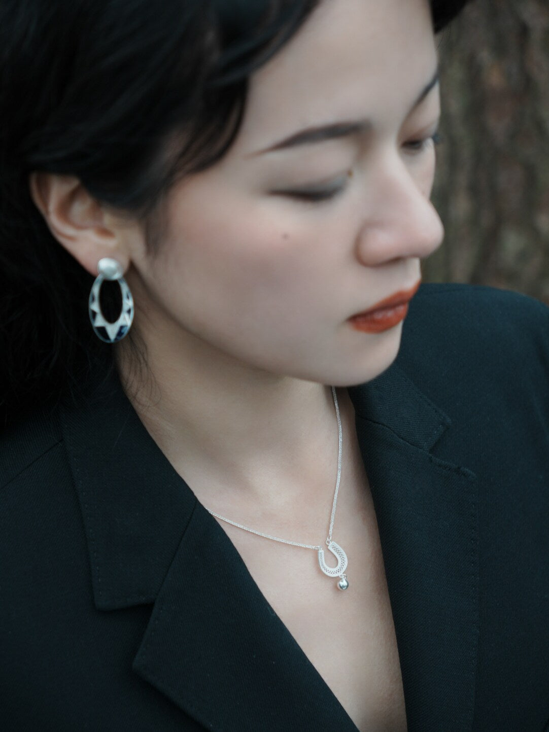 U Necklace from Atelier Azuree Quan Series